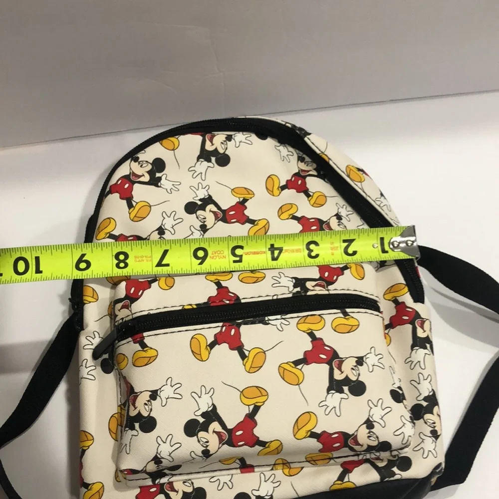 Disney Mickey Mouse off white Mickey Mouse printed backpack new‎